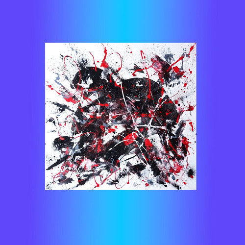 Quadro dipinto mano astratto - mano,