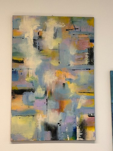 Quadro moderno dipinto mano - quadro, a