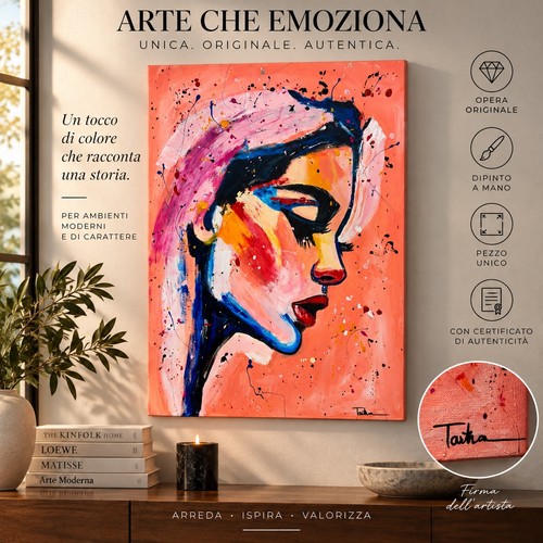 Quadro donna astratto moderno - donna,