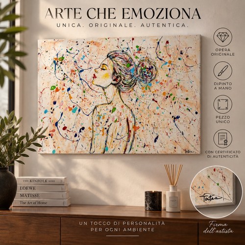 Quadro donna astratto moderno - quadro,