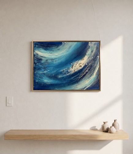 Quadro astratto dipinto mano - astratto,