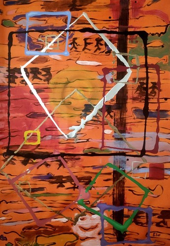 Quadro astratto moderno - astratto,