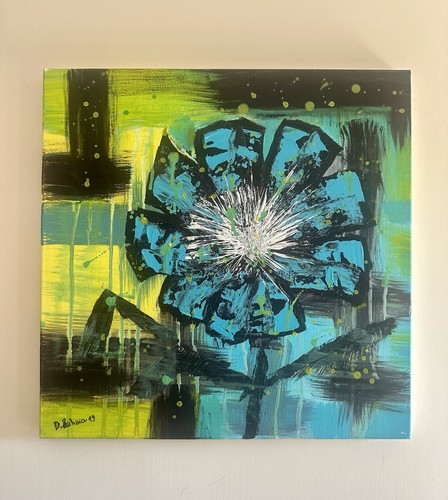 Quadro moderno dipinto mano - quadro, a
