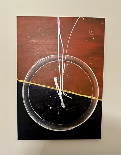 Quadro moderno dipinto mano - quadro,