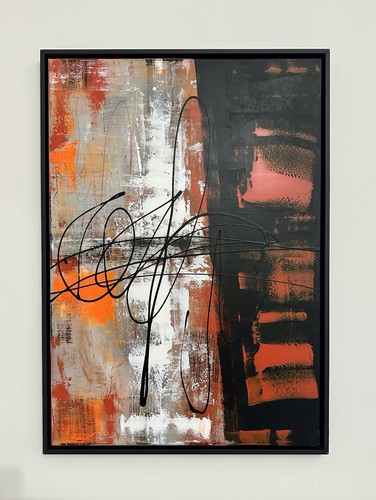 Quadro moderno dipinto mano - quadro,