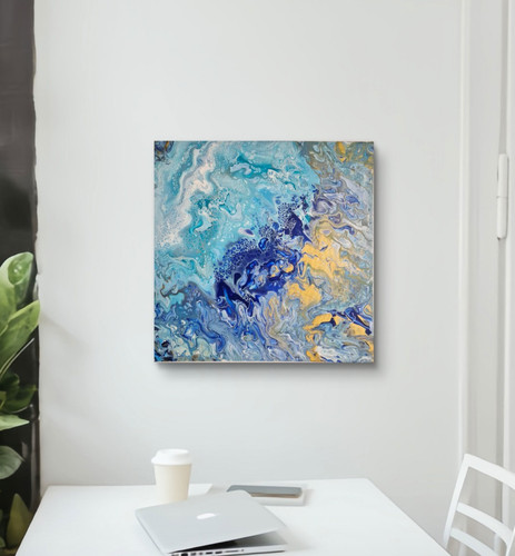 Quadro astratto moderno fluid - quadro,